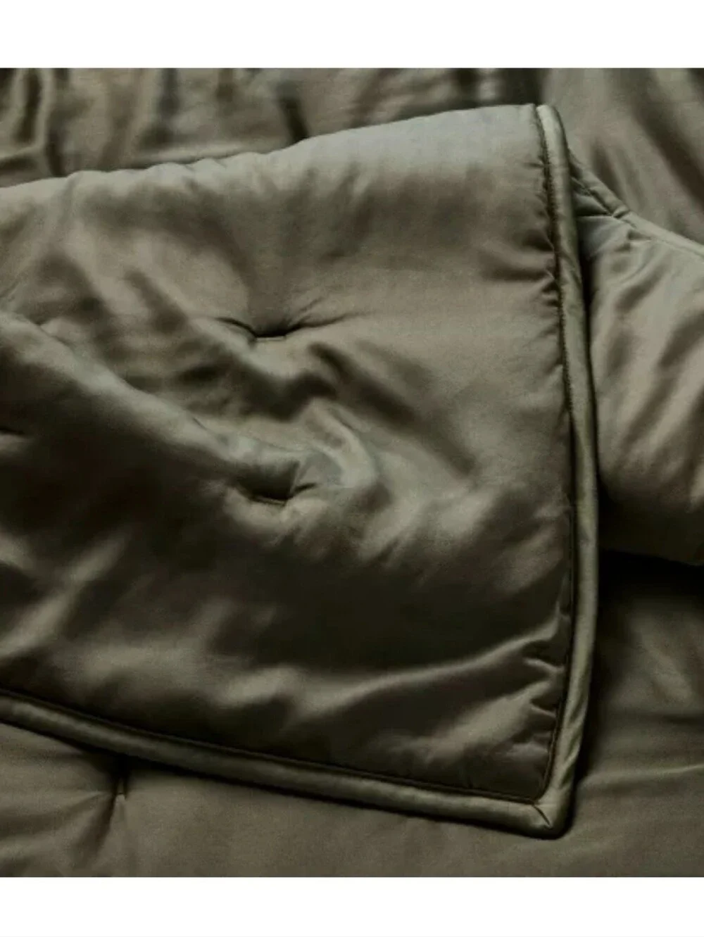 King Rayon from Bamboo Quilt Dark Olive Green - Casaluna
